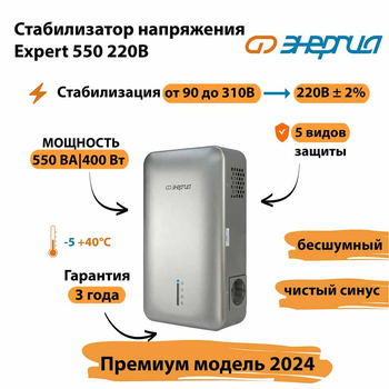 Инверторный cтабилизатор напряжения Энергия Expert 550 220В - Стабилизаторы напряжения - Инверторные - Магазин электрооборудования для дома ТурбоВольт